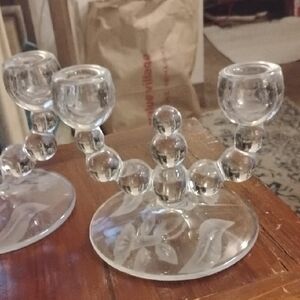 Elegant Glass Candle Holder